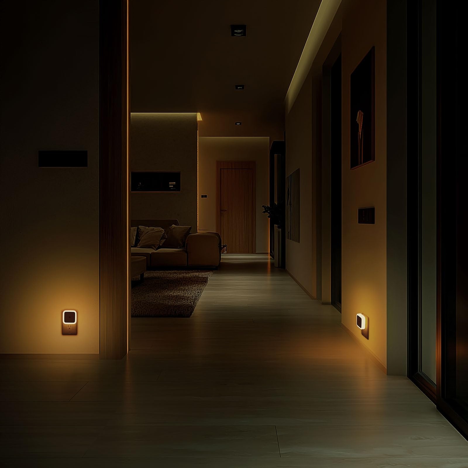 Sujeet Night Light, Lights Plug into Wall 4-Pack, 4 Pack, Warm White