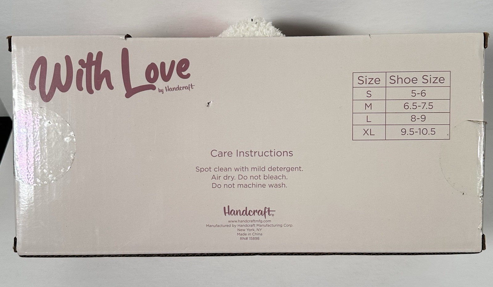 Handcraft With Love slippers Size L 8-9