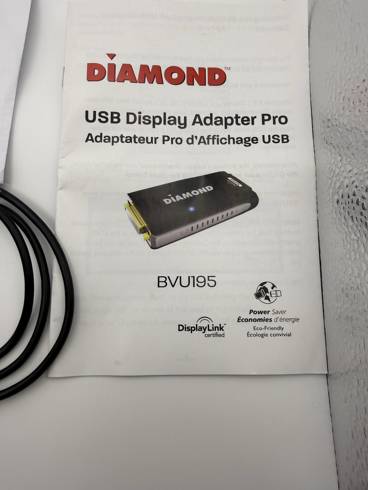 Diamond Multimedia USB External Video Display Adapter Model: BVU195 NEW OPEN BOX