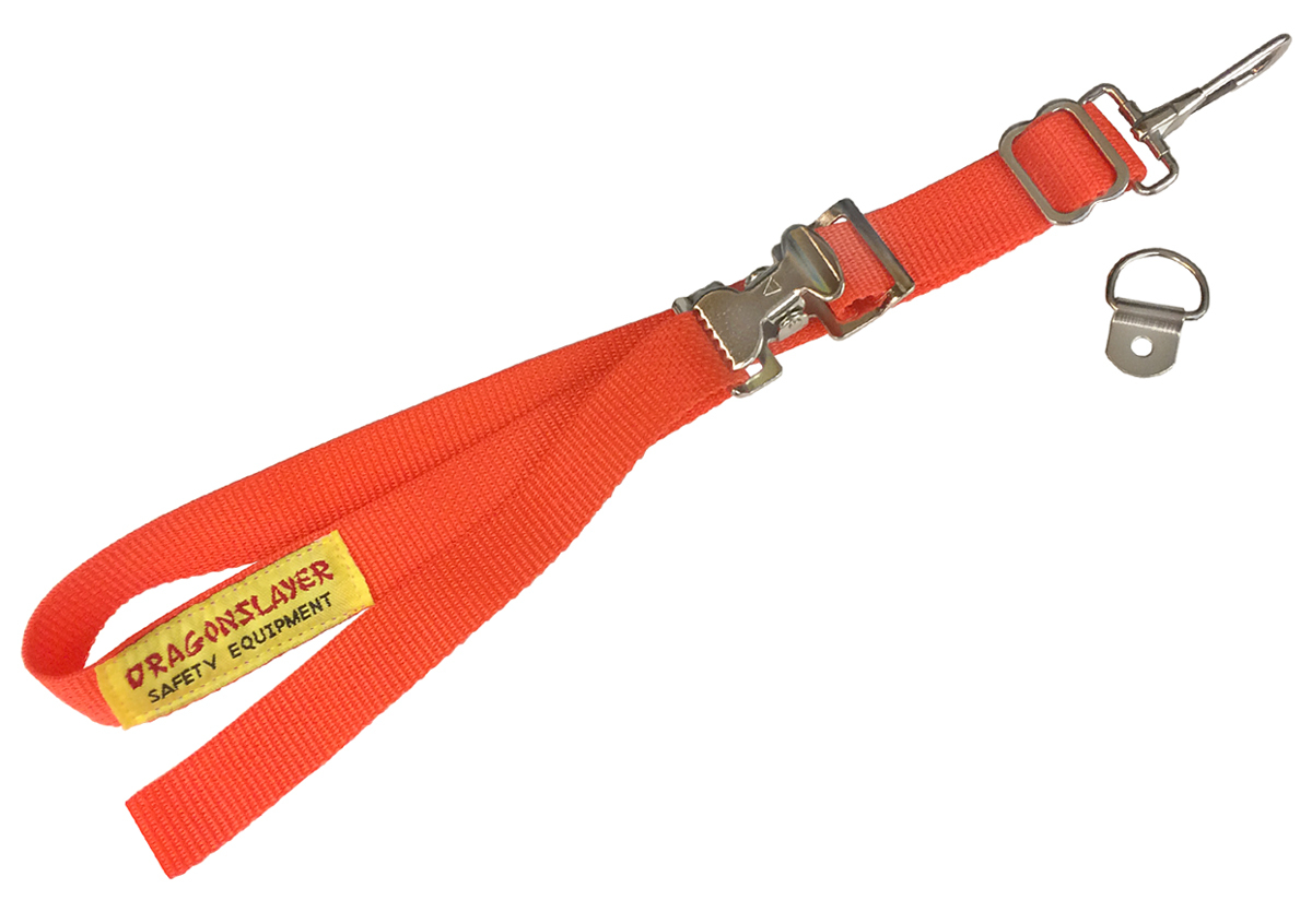Dragonslayer Race Car Helmet Restraint Orange #1961