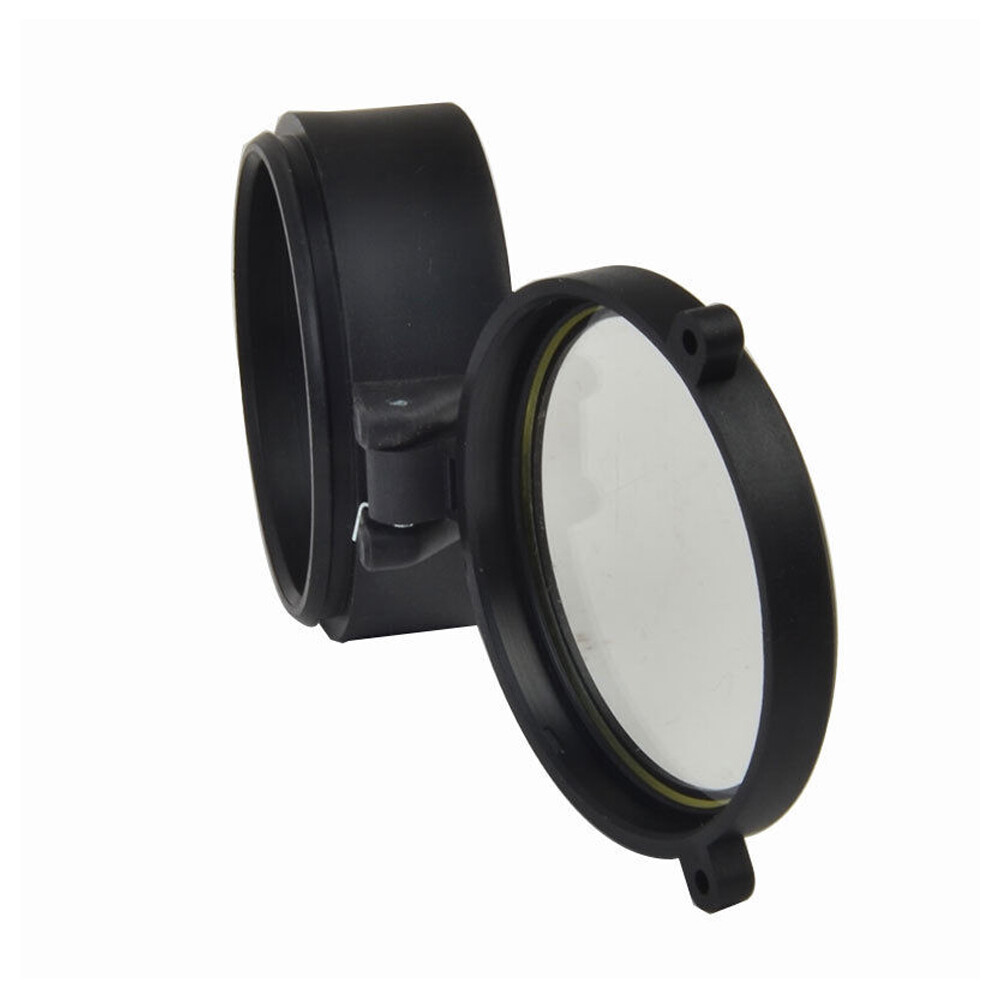 2Pcs Dustproof Quick Flip Spring Up Open Cap Clear Scope Lens Cover