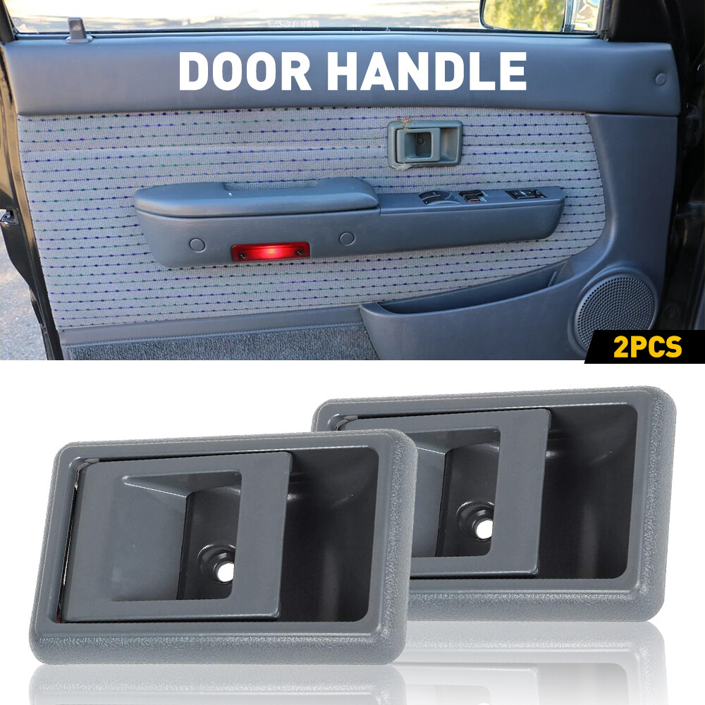 Door Handle Inner Indoor Left Right for 1995-2000 Toyota Tacoma Gray Free Return