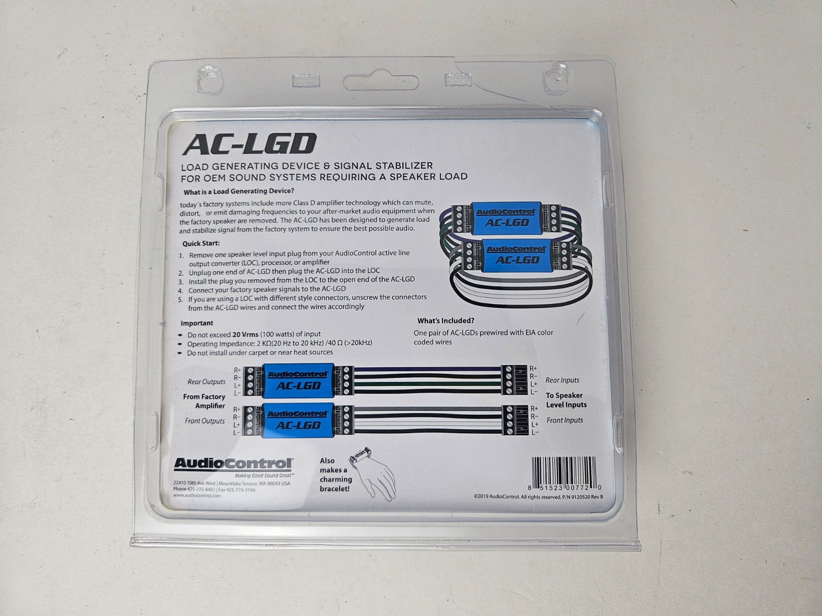 AudioControl Load Generating Device and Signal Stabilizer AC-LGD