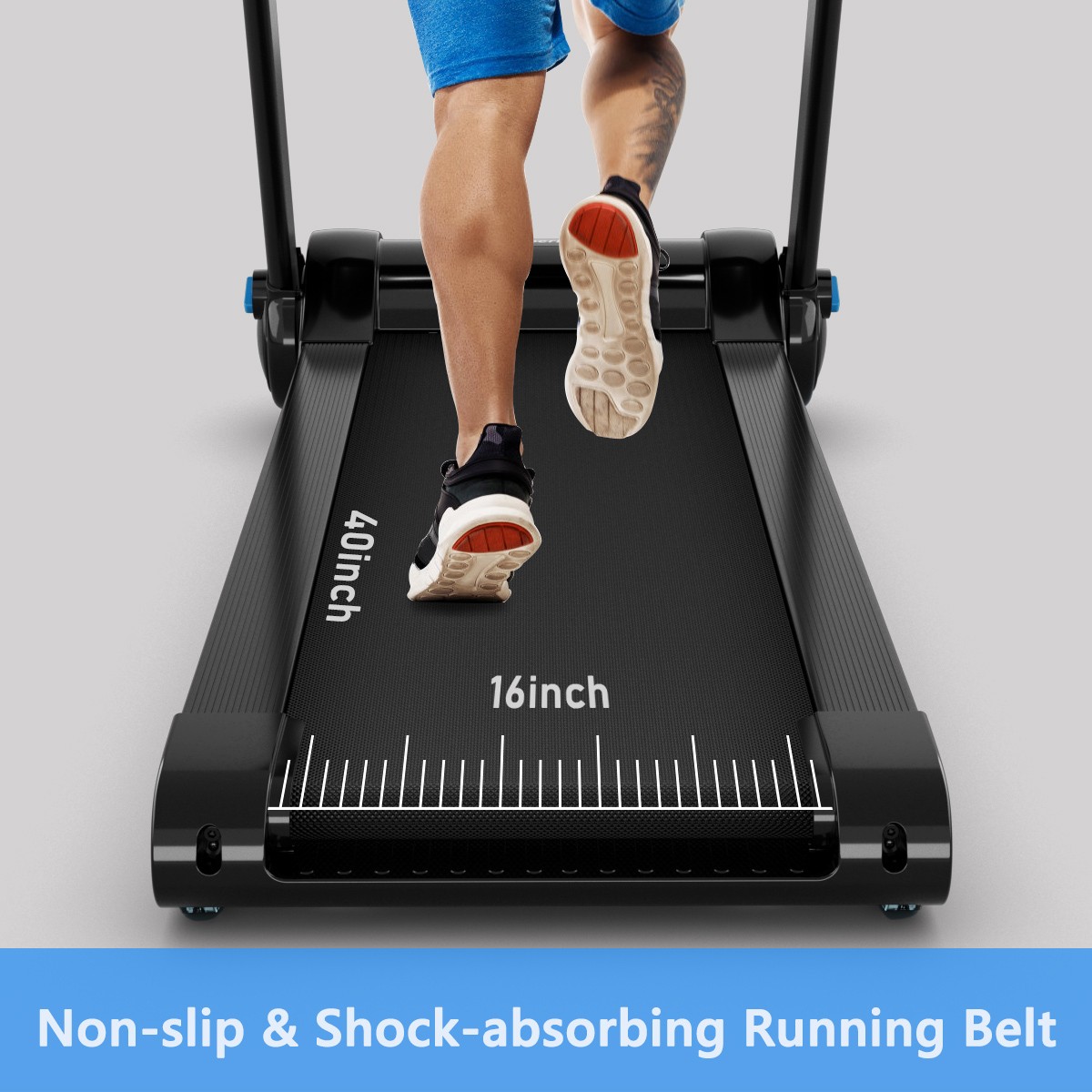 2.25HP Electric Folding Fitness Treadmill w/APP Heart Rate