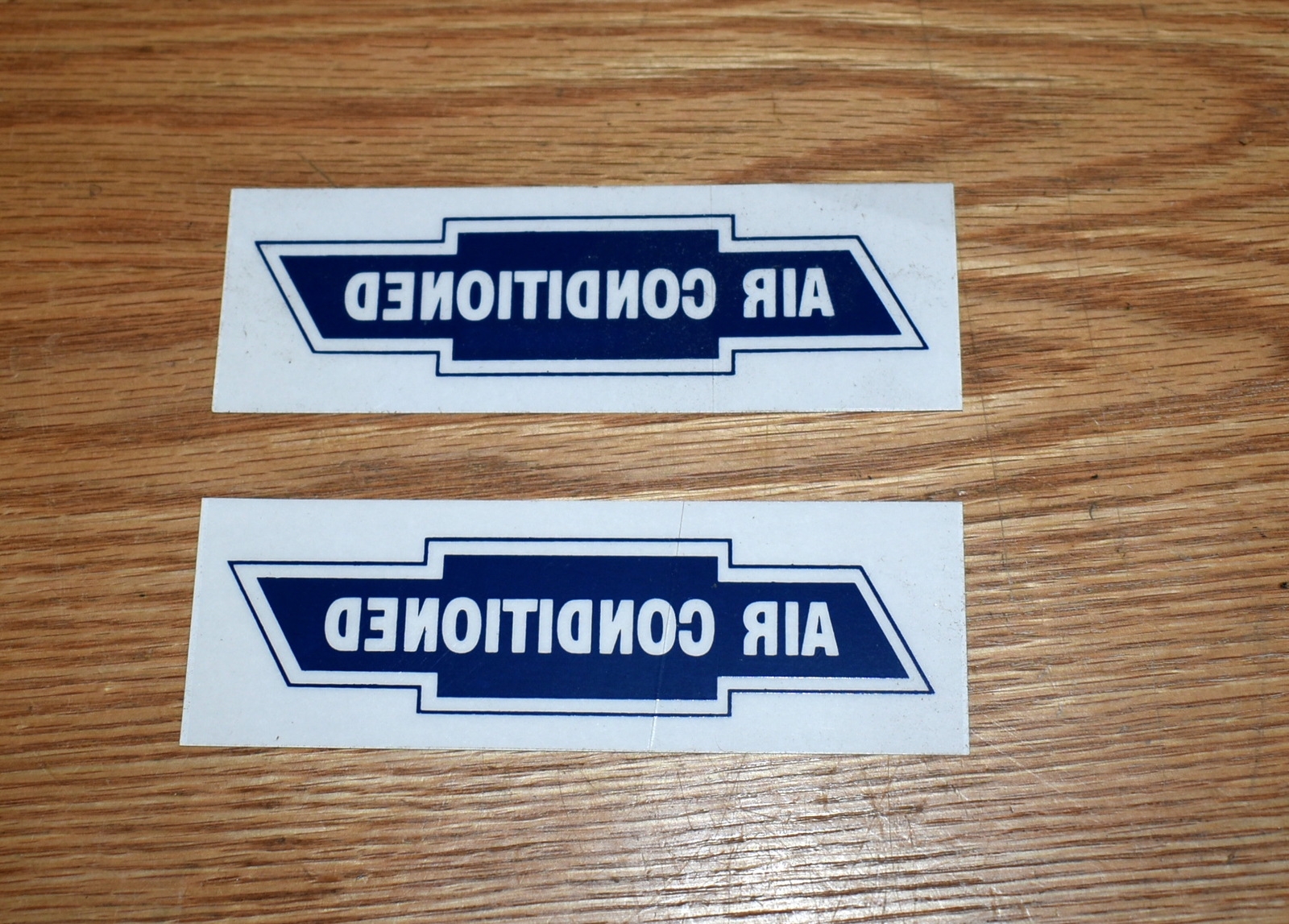 1955 1956 1957 CHEVY AIR CONDITIONED WINDOW DECALS ** USA MADE **