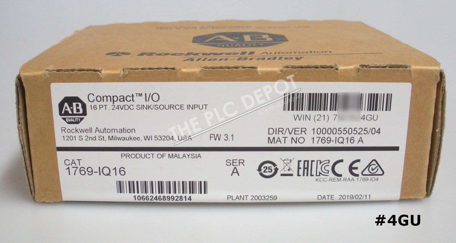 NEW Sealed Allen Bradley 1769-IQ16 CompactLogix Input Module 16-Point 24VDC *QTY