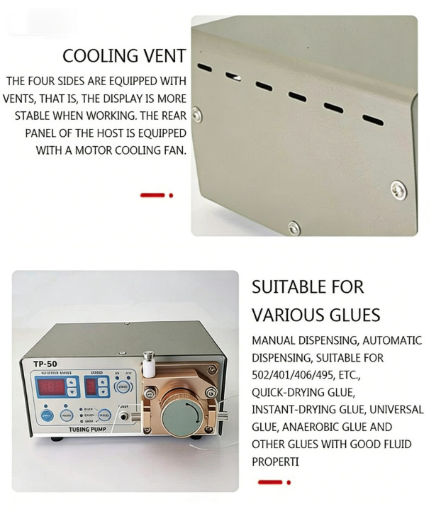 TP-50 Peristaltic Glue Dispenser 220V Liquid Glue Machine