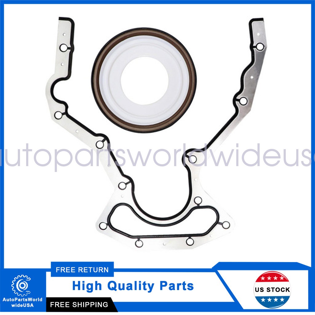 New Rear Main Seal Block Cover Gasket Kit Fits Chevrolet Tahoe 5.3L 2000-2013