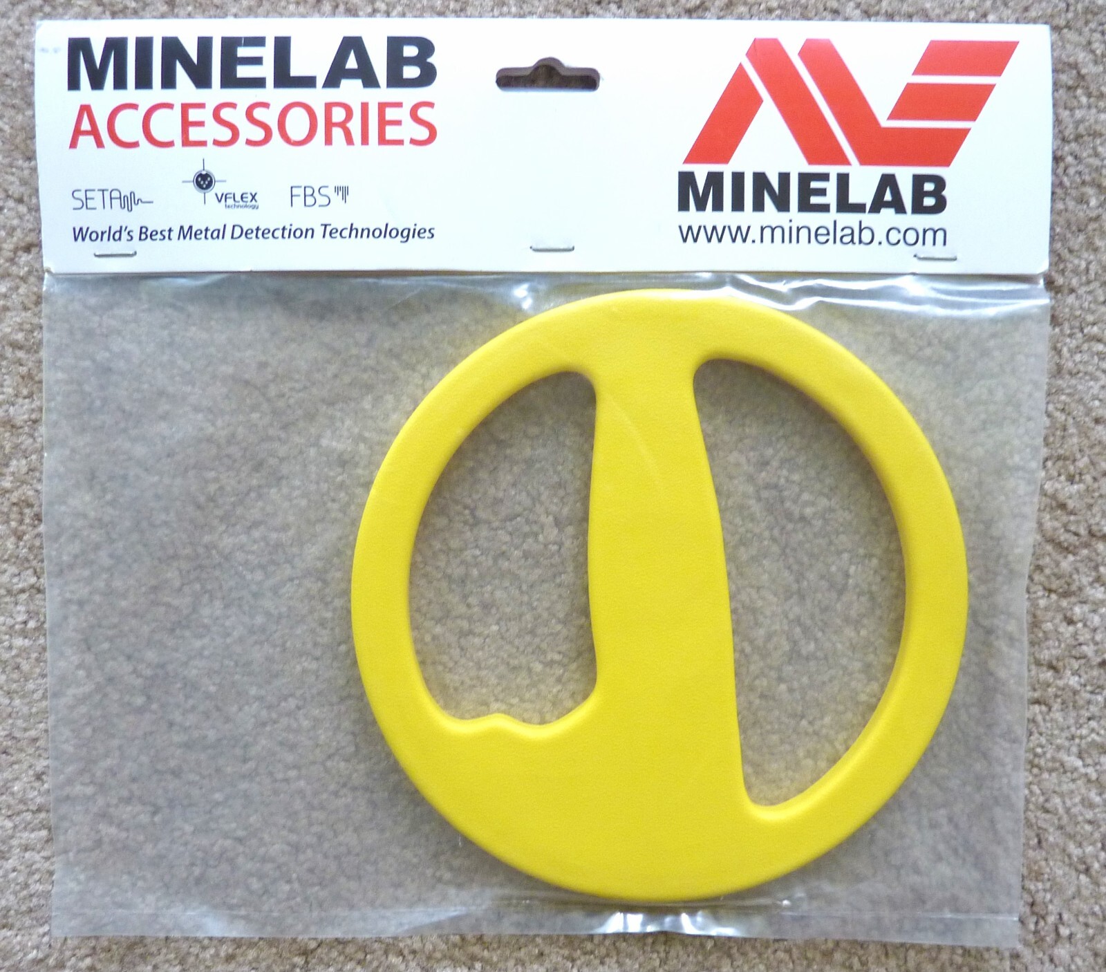 MINELAB 8" Yellow Coil Cover Skidplate for Excalibur Metal Detector 3011-0157