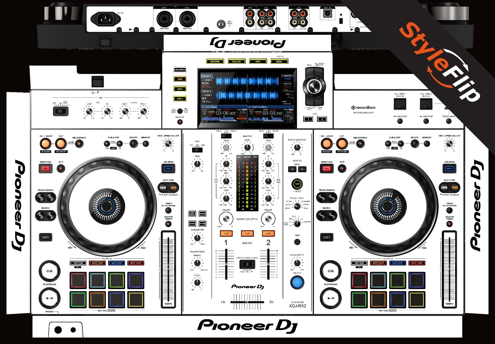 Pioneer XDJ-RX2 Skin | Color White | Protective Decal | StyleFlip Skins