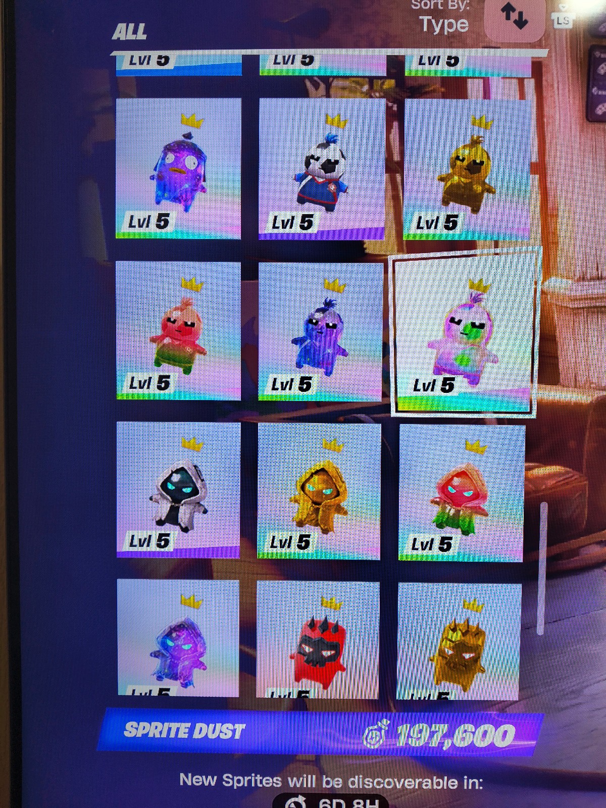 Fortnite- Any Spirit at level 5 (Galaxy, Gummy, Regular, Gold)