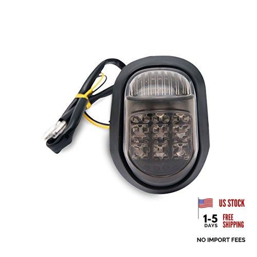 12V Motorbike LED Flush Mount Smoke Turn Signal Indicator Blinker Light,  2PCS