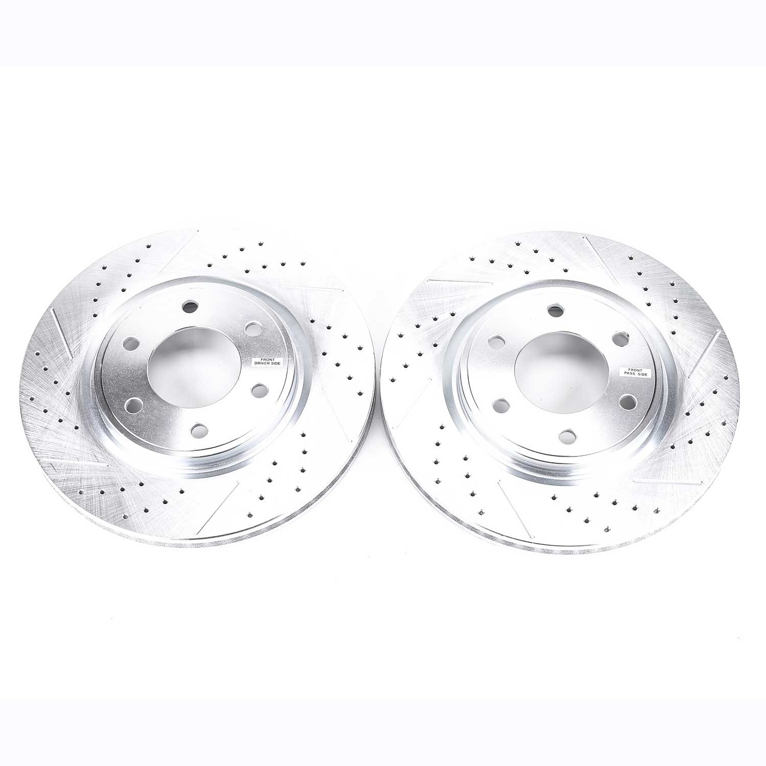 Power Stop for 08-10 Infiniti QX56 Front Evolution Drilled & Slotted Rotors -
