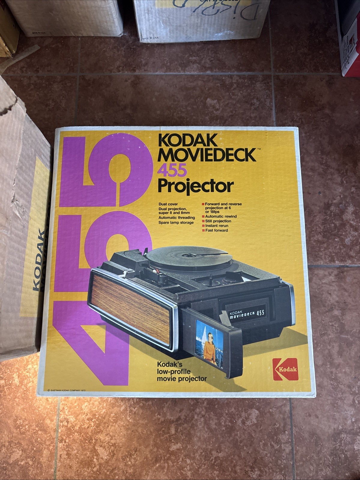 Sealed KODAK MOVIE MOVIEDECK 455 PROJECTOR  VINTAGE 8MM / Super 8 Movie NIB