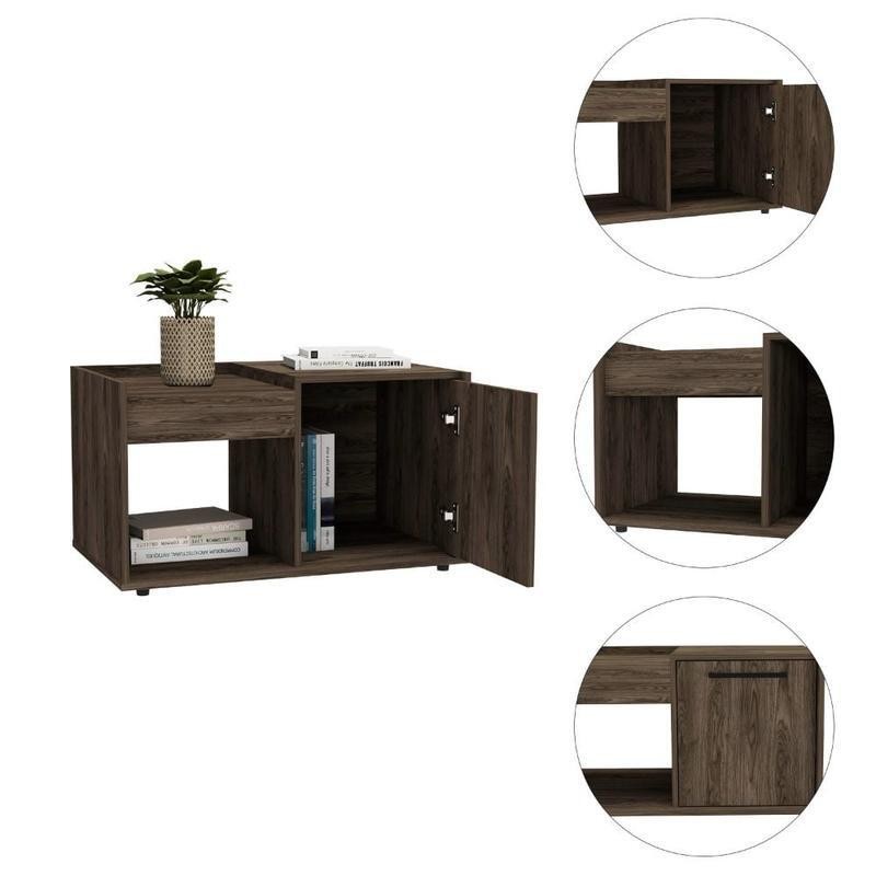 Andria Coffee Table (Dark Walnut)