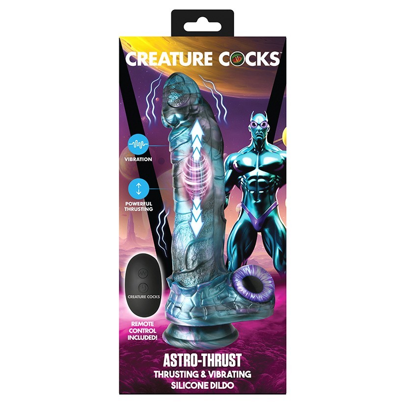 Creature Cocks Astro Thrust Thrusting and Vibrating Silicone Dildo XR LLC