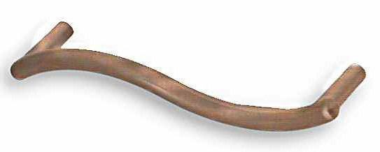 5" Fusilli Pull Red Antique Copper Low Sheen