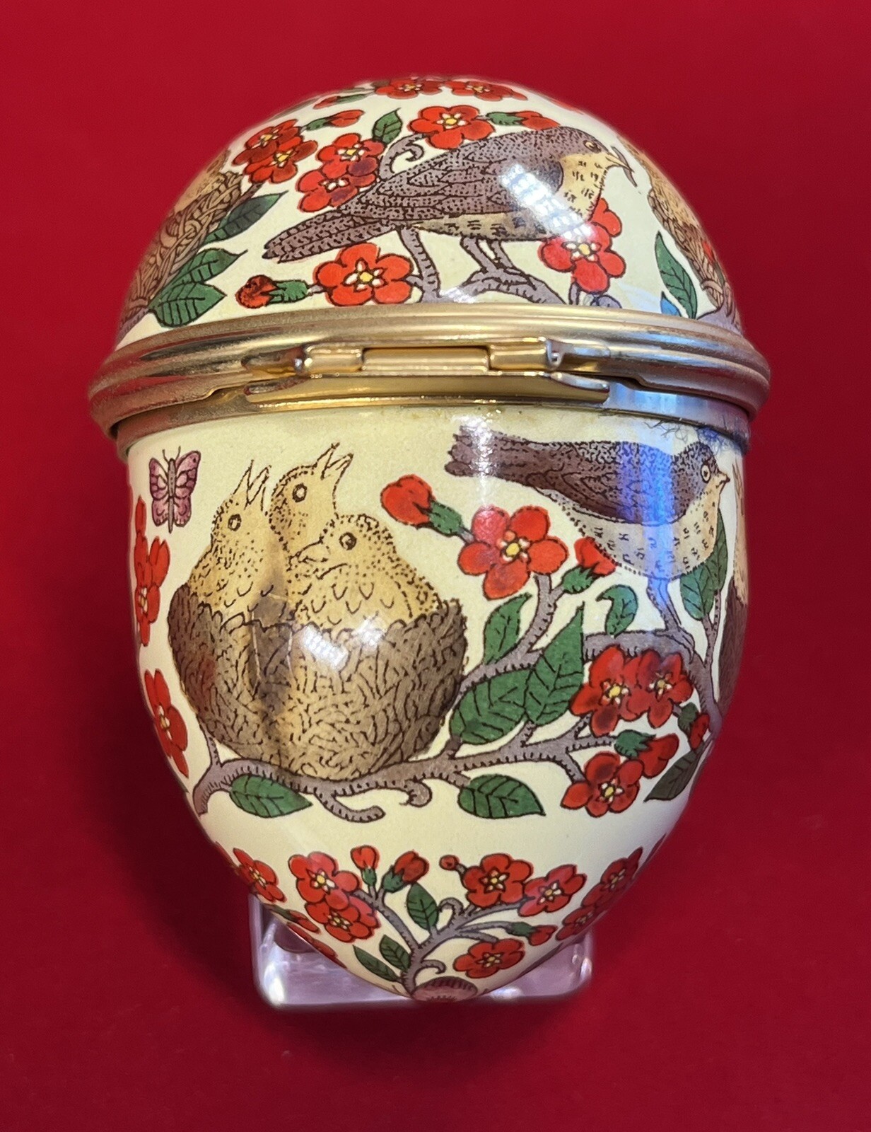 Halcyon Days Enamels Easter 1996 Egg Trinket Box
