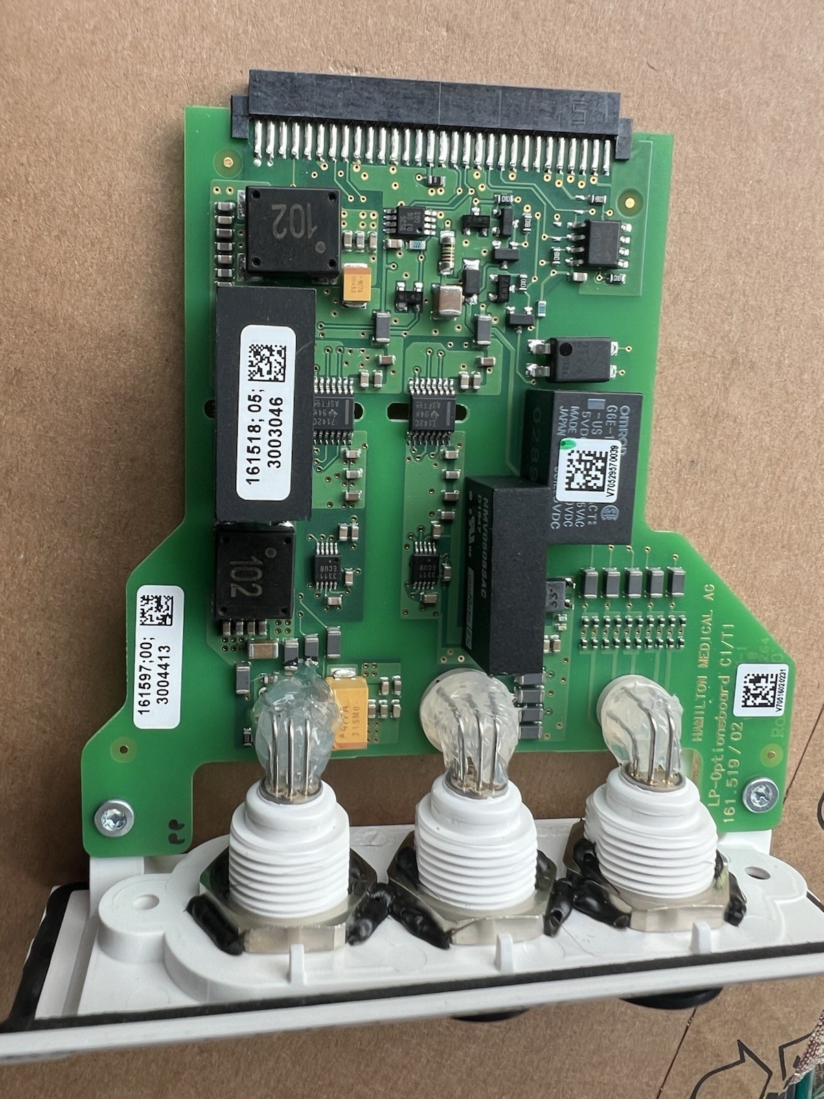 HAMILTON CO2, COM1, Nurse Call COMMUNICATION BOARD.