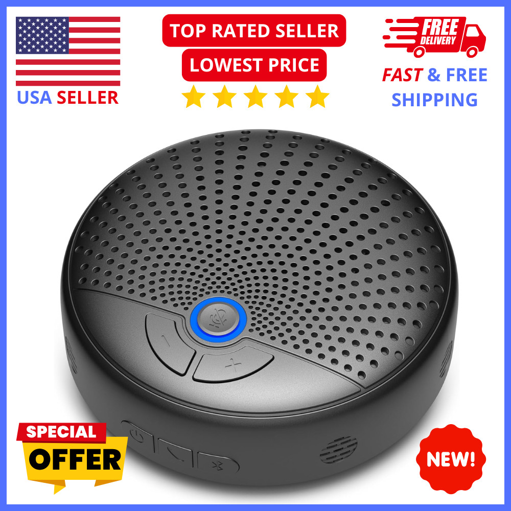 USB C Speakerphone 360 Microphone AI Noise Canceling Conference Calls