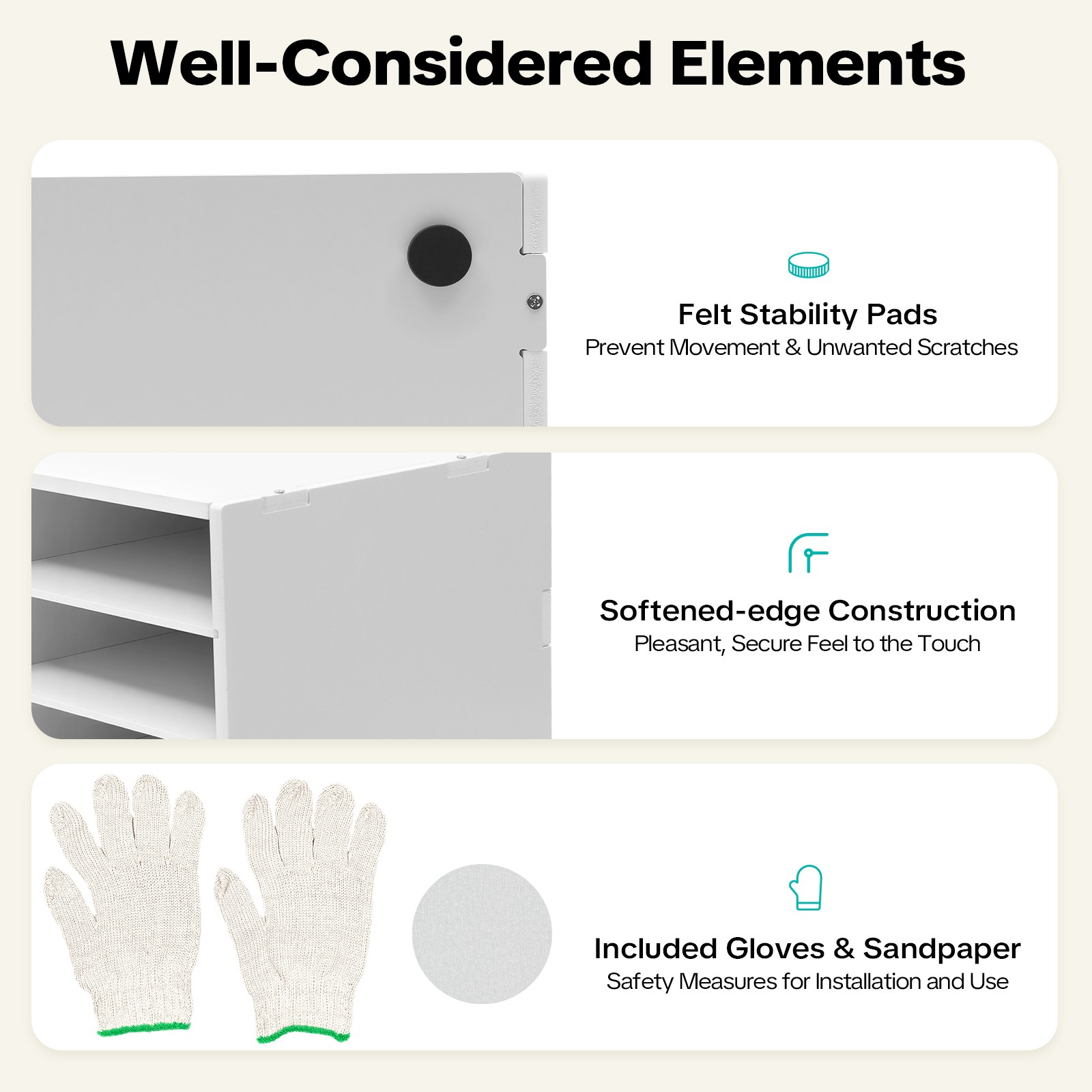 Classroom Mailbox - 24 Slots Literature Organizer, Construction Paper White