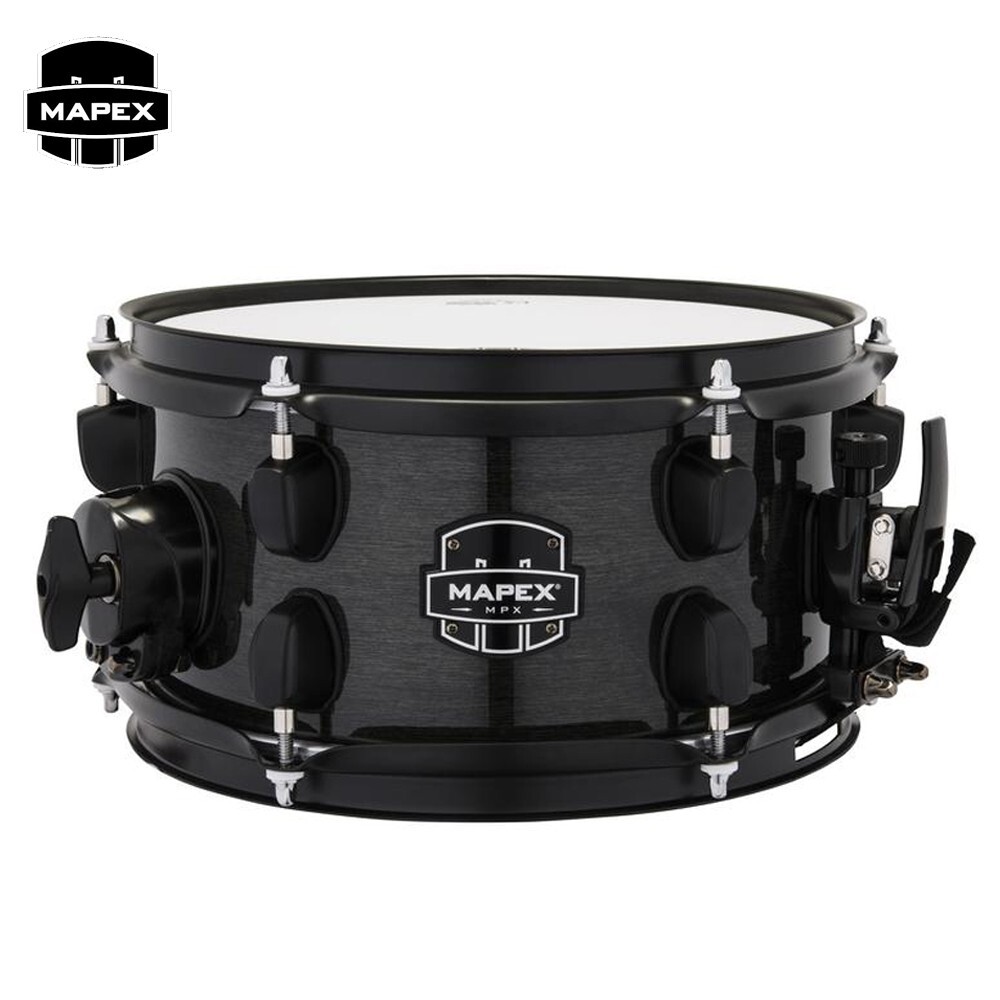 Mapex MPX 10" x 5.5" Maple Snare Drum Transparent Midnight Black MPNMP0550BMB