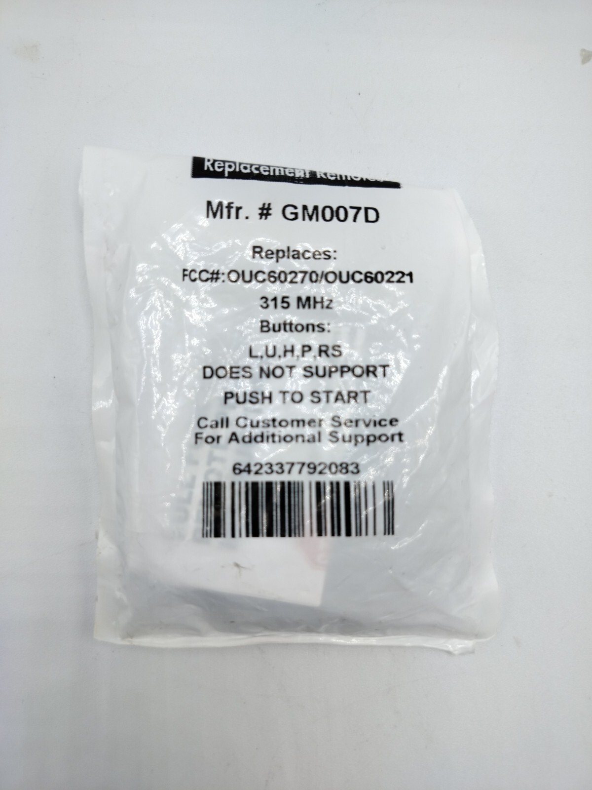Durakey Full function remote GM 007D