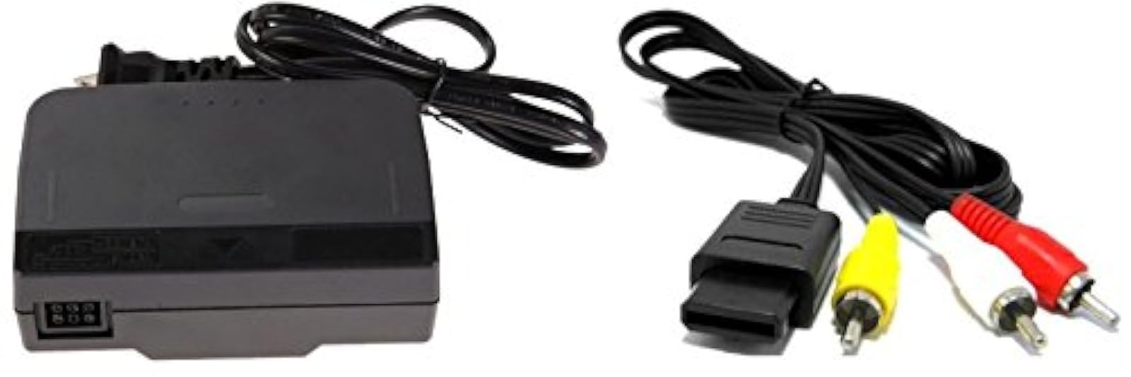 Video Game Accessories AC Adapter Power Supply And AV Cable Cord For N64 8204