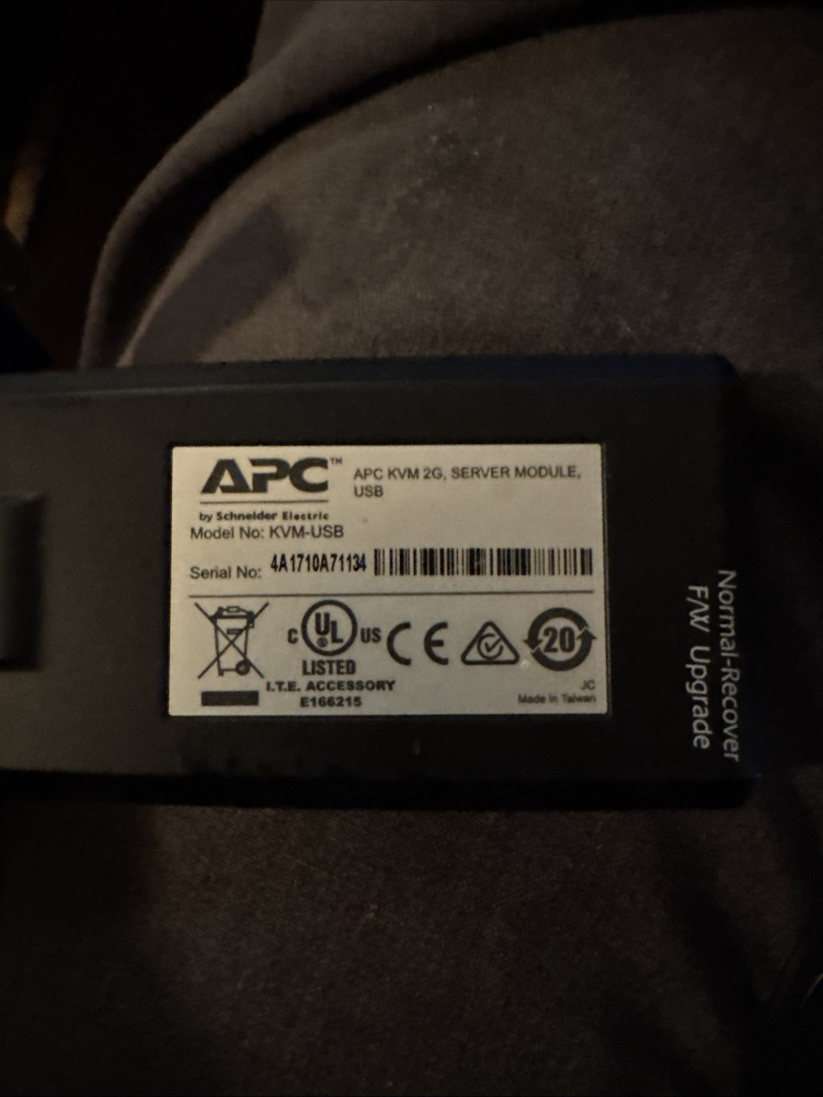 APC KVM-USB 2G kvm Server Module Used Best PRICE CA ship