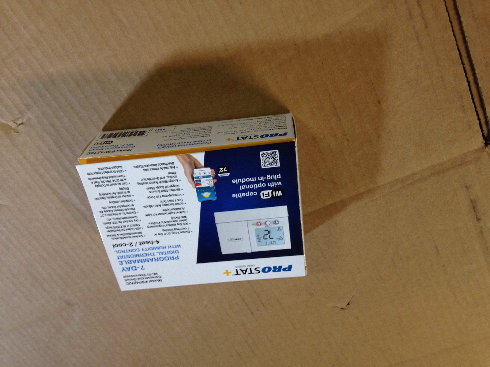PROSTAT PSP4272C 7-DAY PROGRAMMABLE DIGITAL W/HUMIDITY CONTROL 4-HEAT/2-COOL