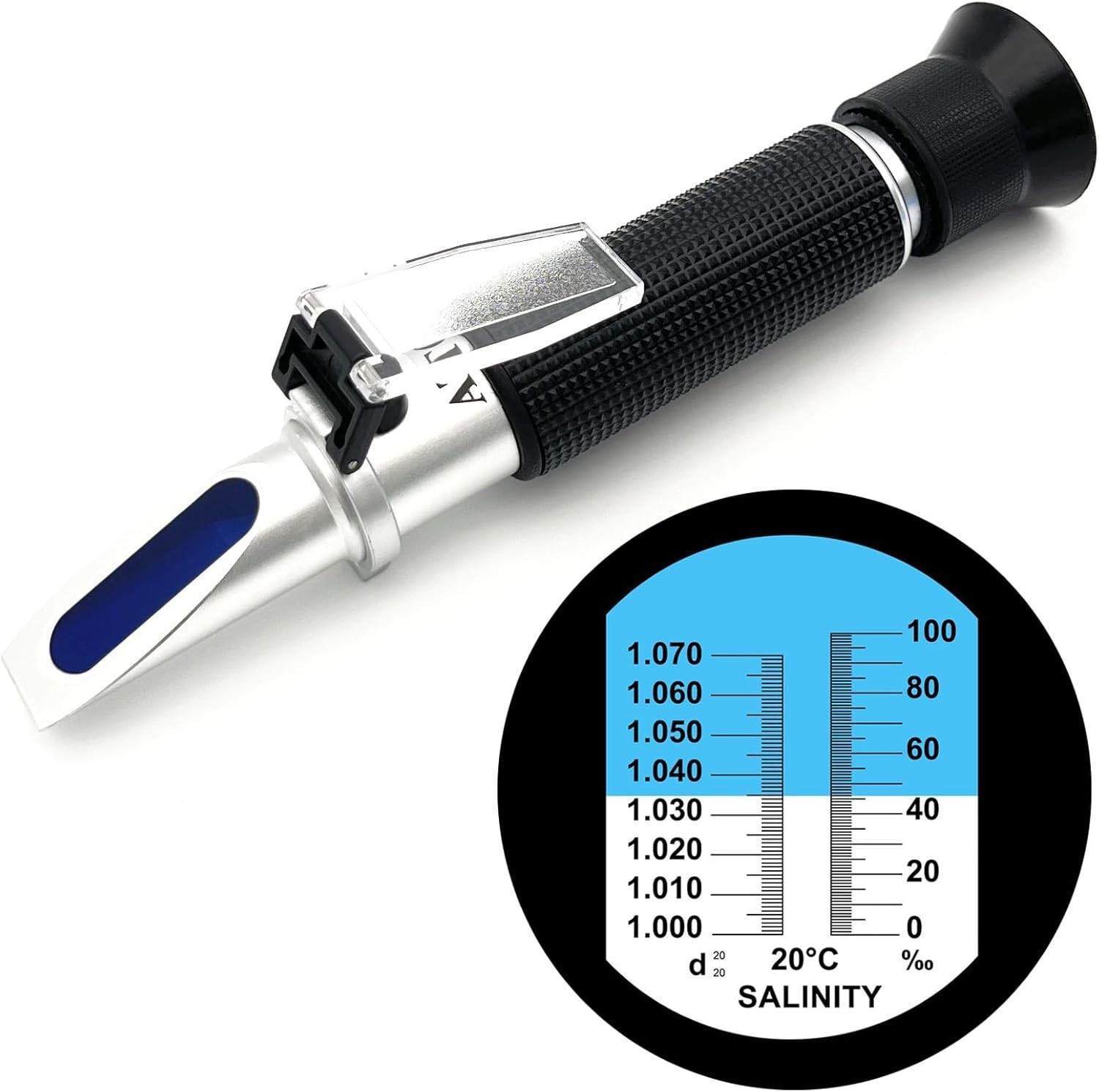 Salinity Refractometer for Aquarium Seawater Marine Fishkeeping Salinity Test...