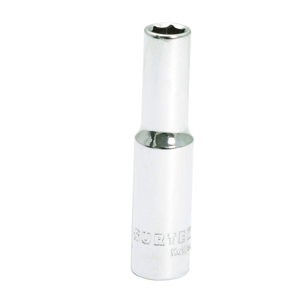Surtek F4407HLM 1/4" Drive 6-Point Metric Deep Socket 7mm