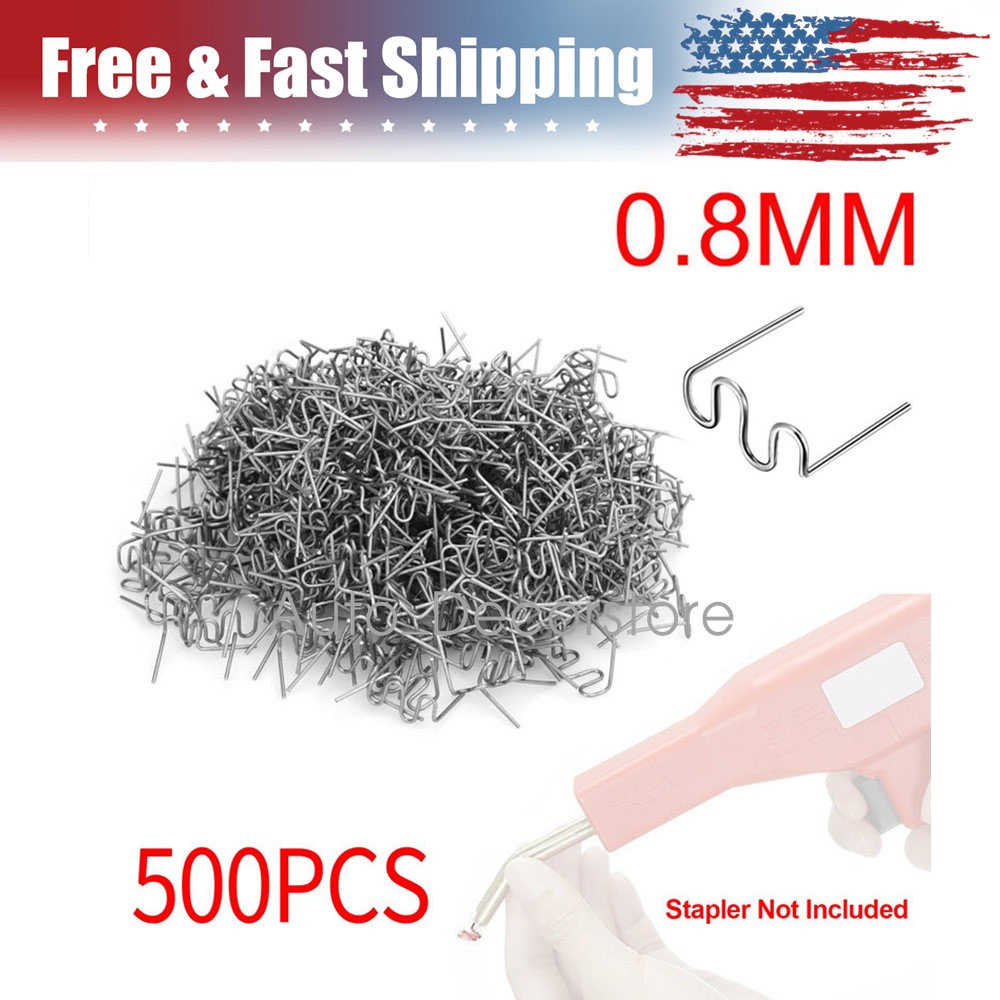 Stainless Steel Car Bumper Fender Hot Staple Welding Welder Stapler Repair Kit