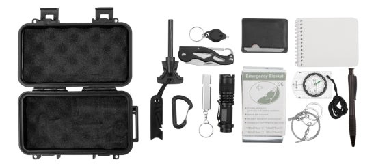 PERFORMANCE TOOL W9404 12-IN-1 OUTDOOR SURVIVAL KIT