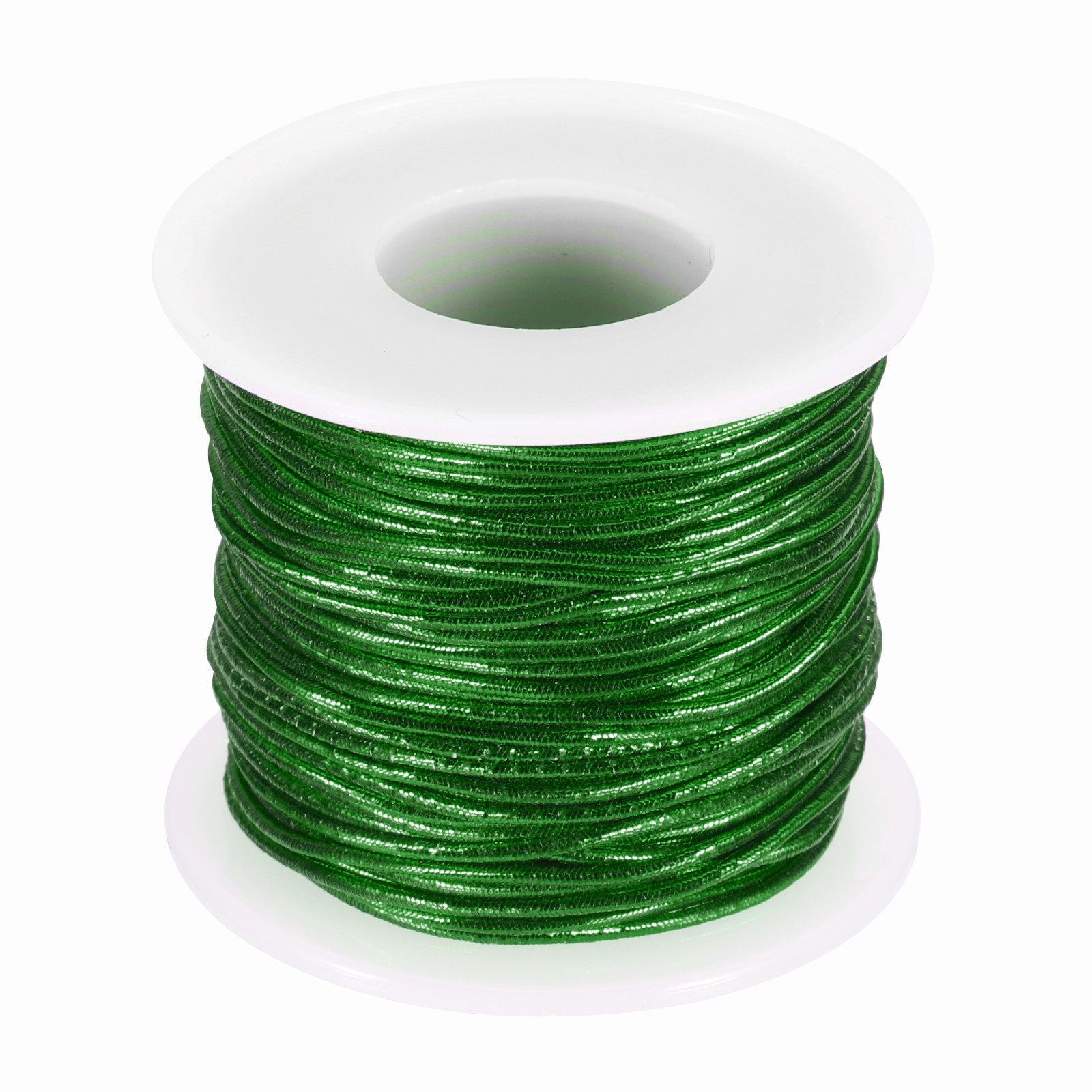 1mm Metallic Elastic Cords,Green, 27 Yards Each