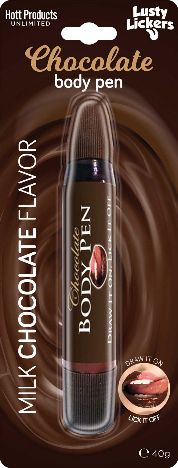 Milk Chocolate Flavored Edible Body Pen 40g - Couples Erotic Foreplay Fun