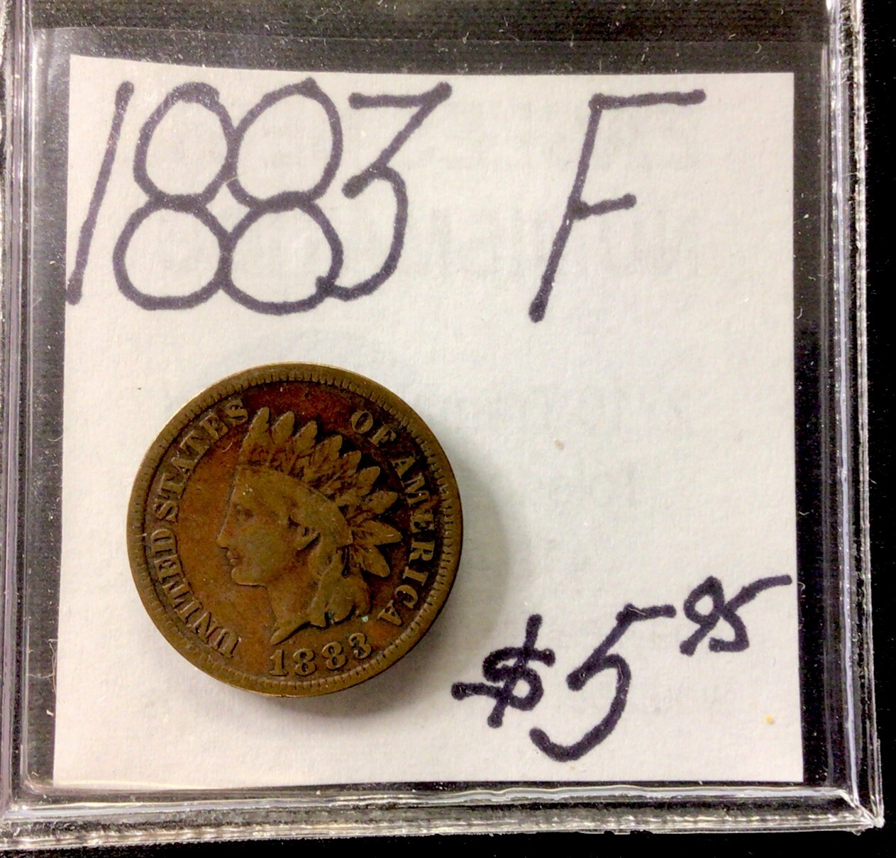 1883 Indian Head Cent F! ENN Coins