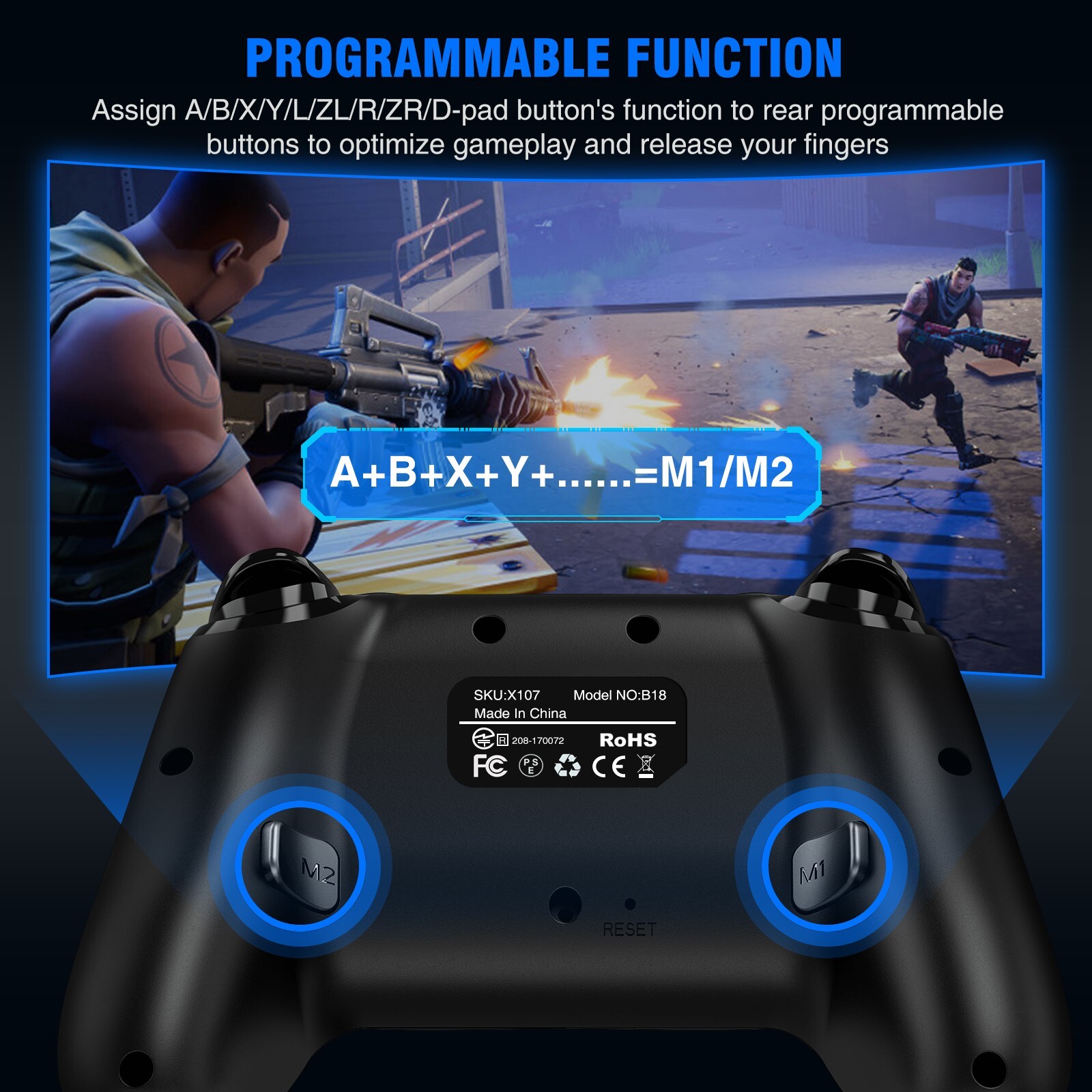 For Nintendo Switch Wireless Pro Controller Gamepad Joypad Joystick Remote Gift