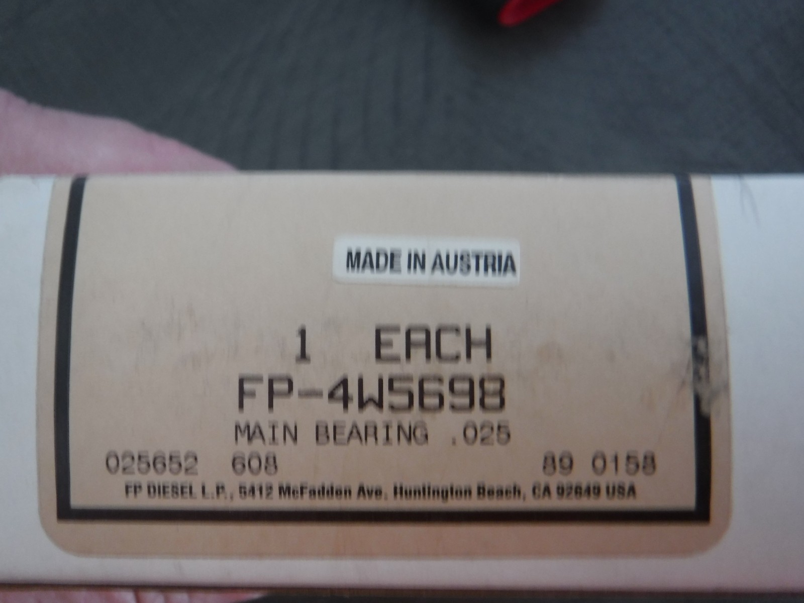 FP Diesel Main Bearing FP-4W5698