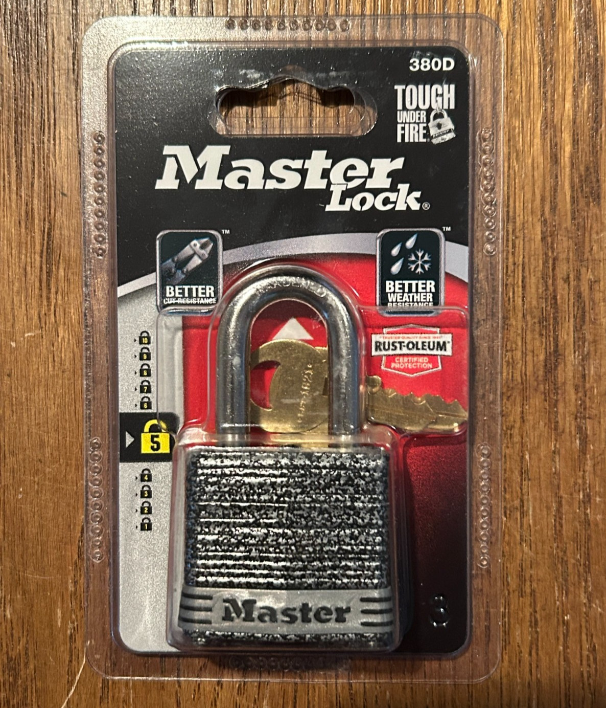 Master Lock 380D Rust-Oleum Certified Laminated Steel Padlock Set of 2 New