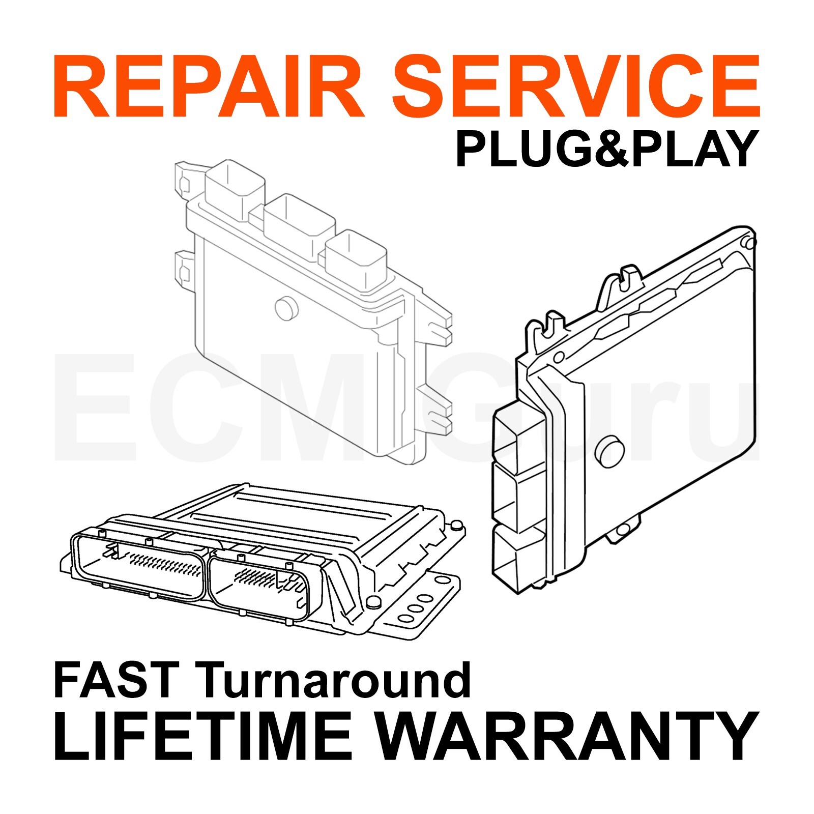 Nissan Mail-in REPAIR SERVICE Engine Computer ECM PCM ECU FAST