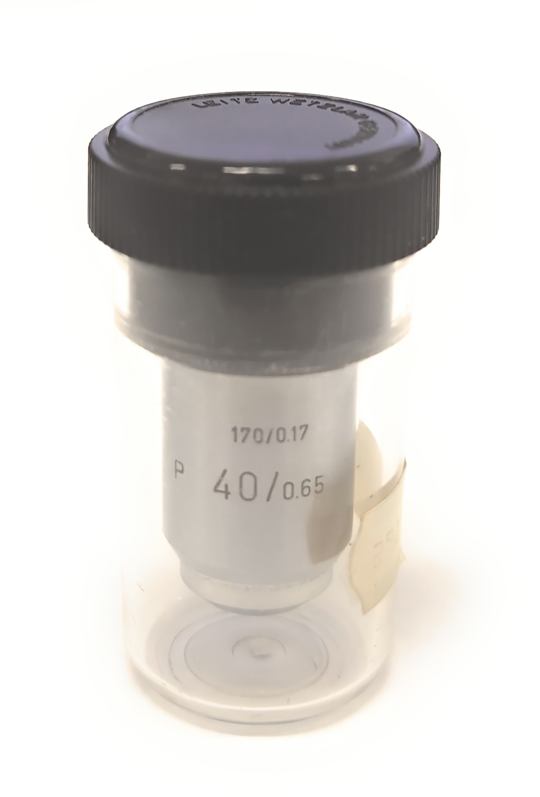 Leitz Wetzlar 170/0.17 P 40/0.65 Objective Lens RMS Thread 170 Tube Length