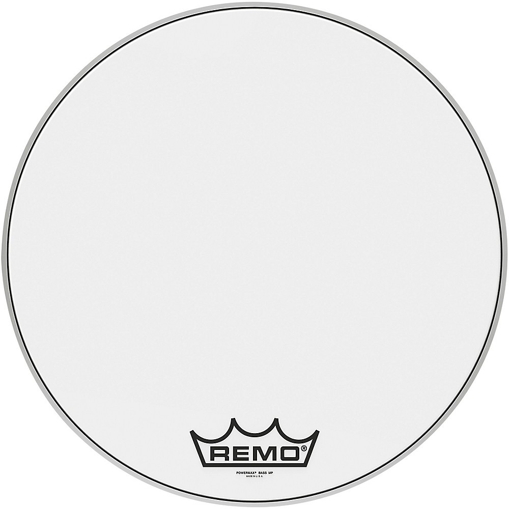 Remo Powermax Ultra White Crimplock Bass Drum Head 22 in.