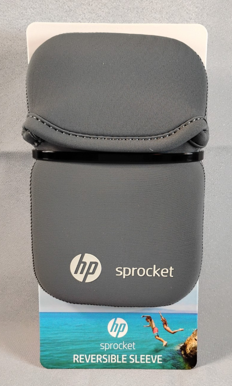 HP Sprocket Reversible Sleeve, Gray (Model Z2K82A) Brand NEW