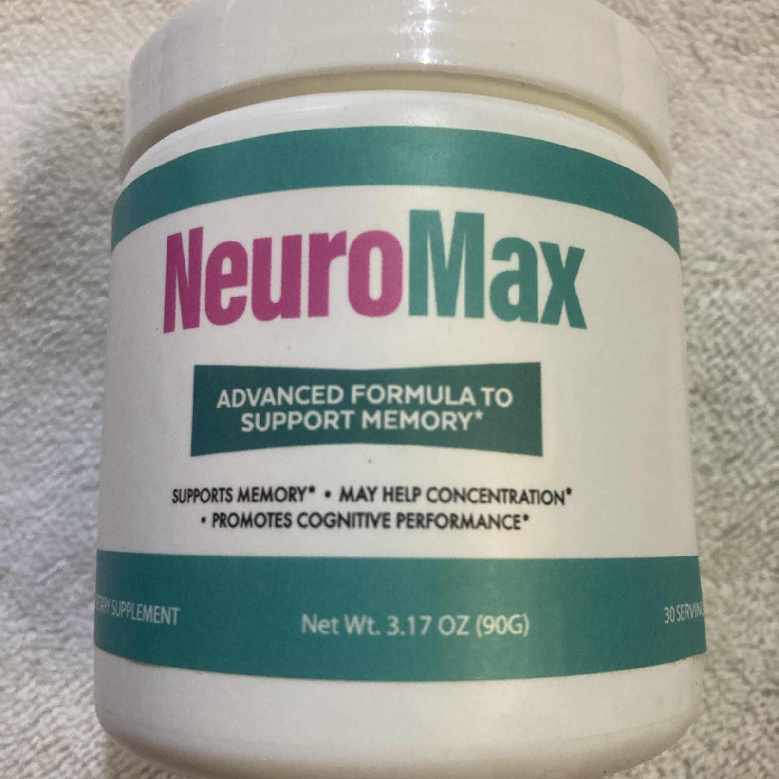 NeuroMax Advanced Formula Memory Support Powder Brain Health 3.17 oz