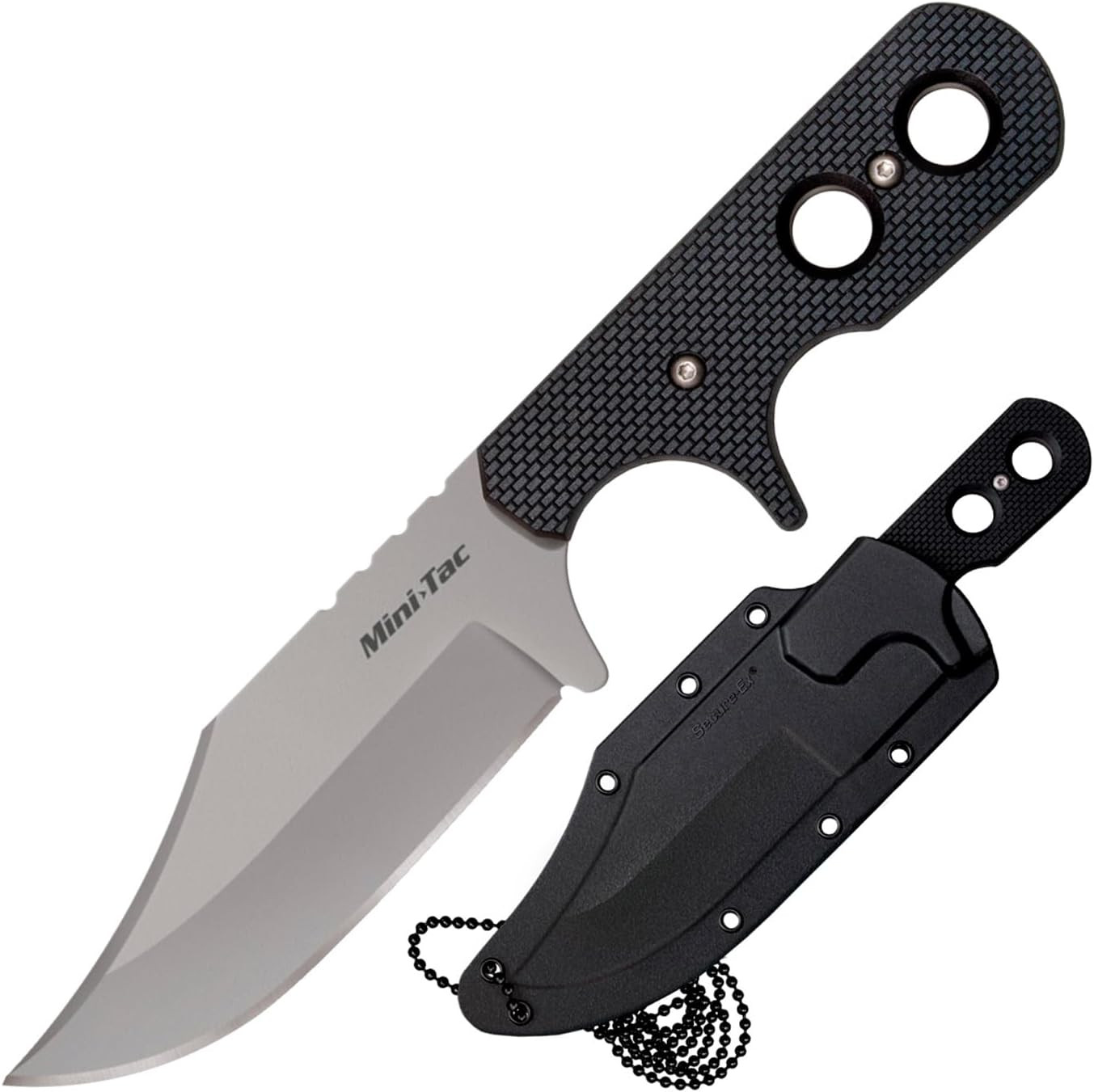 Mini Tac Bowie 3-5/8" Lightweight Durable 8Cr13Mov Stainless Steel Fixed Blade C