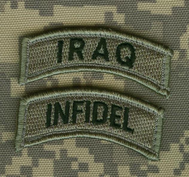 COMBINED JOINT SP OPS TASK FORCE CJSOTF-A vêlkrö 2" 2-TAB: INFIDEL + WING-SKULL