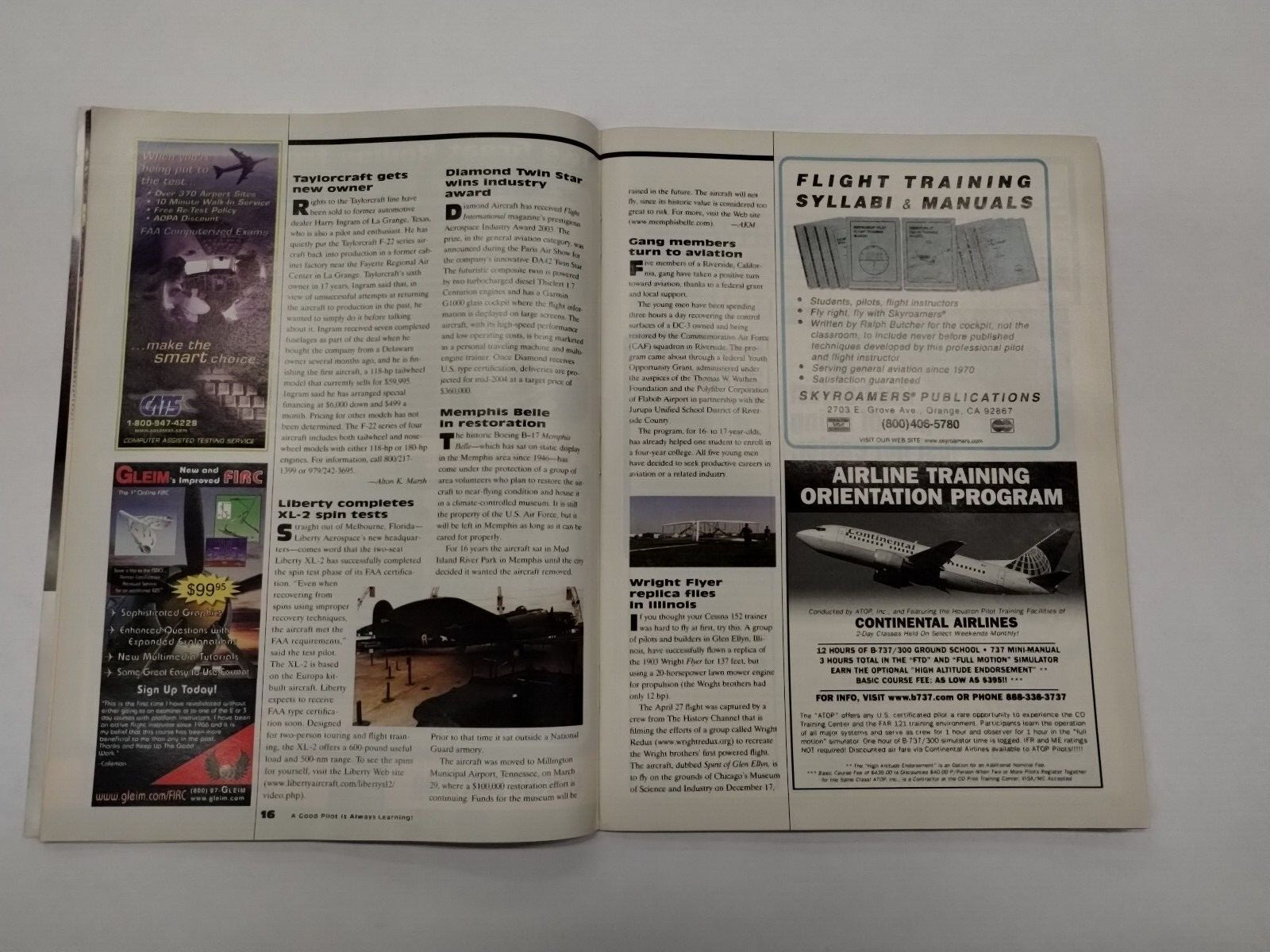 AOPA Flight Training Magazine September 2003-Original
