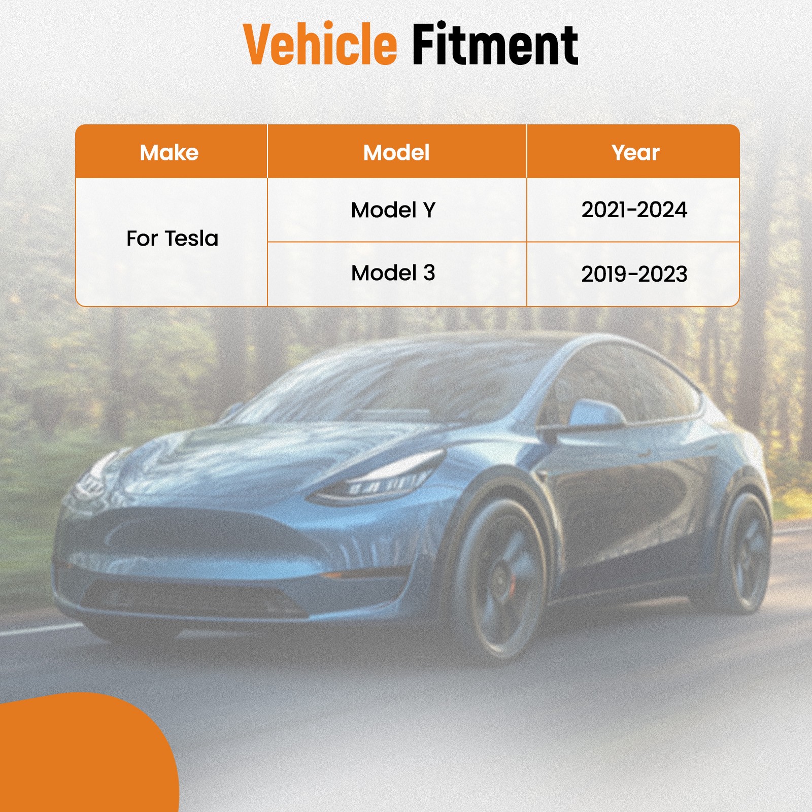 Door Release Handle & Cable Assembly for Tesla Model Y Model 3 2019-2024