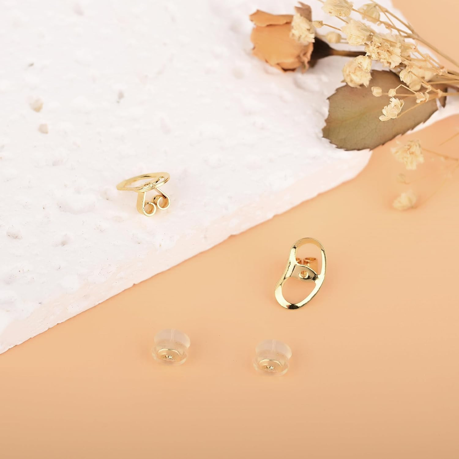 Earring Backs Replacements for Droopy Ears, Heavy Earrings Lifters, Locking Ear